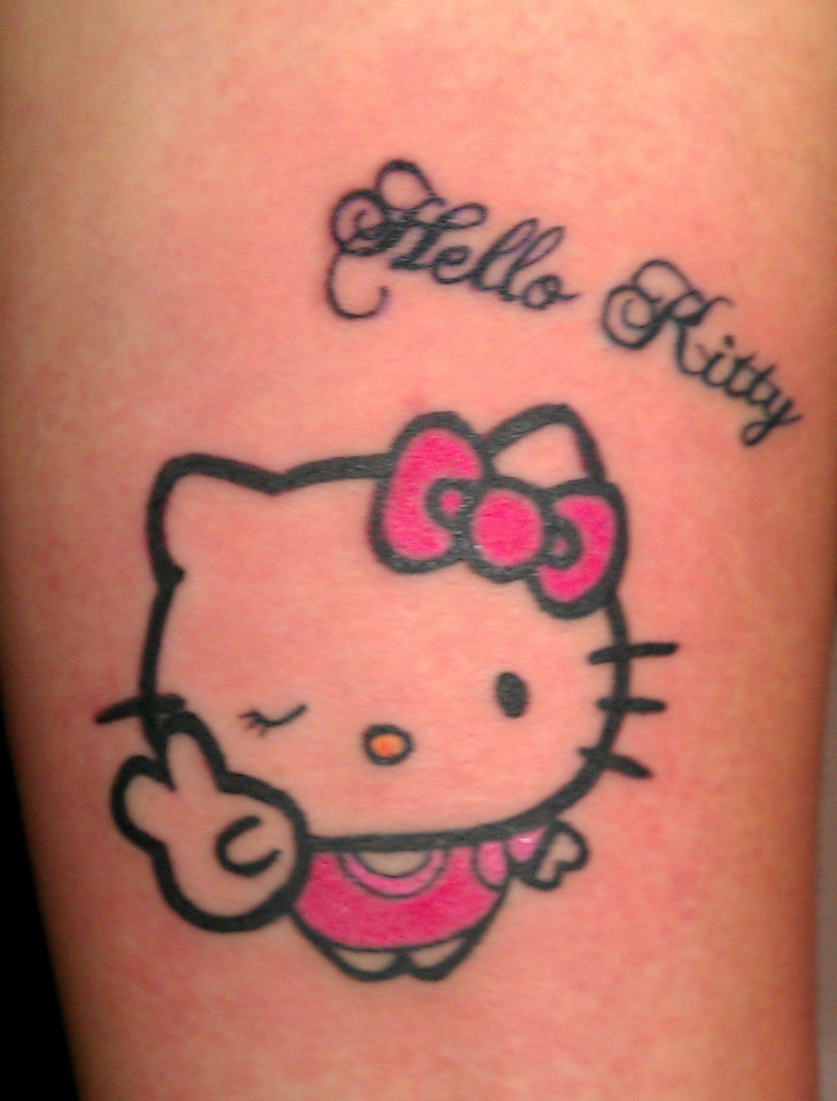 Tatuaje de Hello Kitty