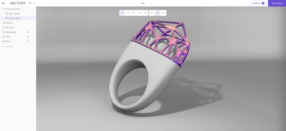 Vectary - Software de modelado 3D
